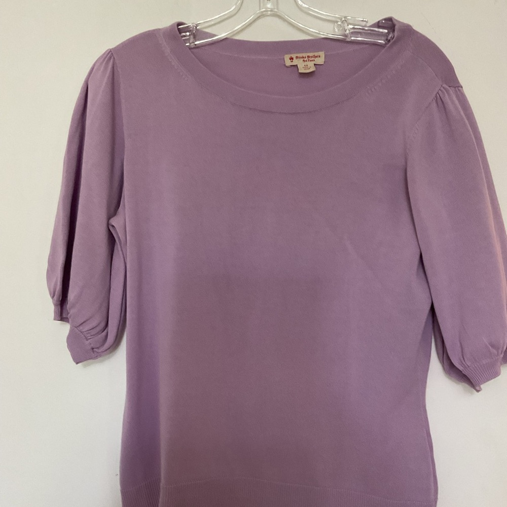Soft Lavender Puff-Sleeve Women's Top